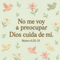 No me voy a preocupar
